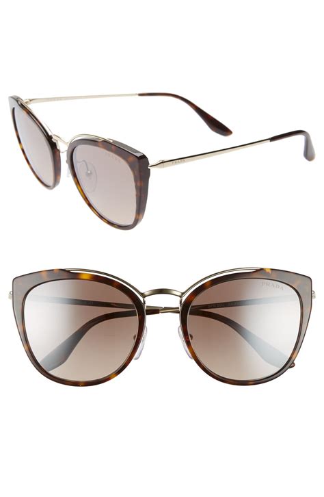 prada 54mm gradient cat eye sunglasses|prada cat eye studded sunglasses.